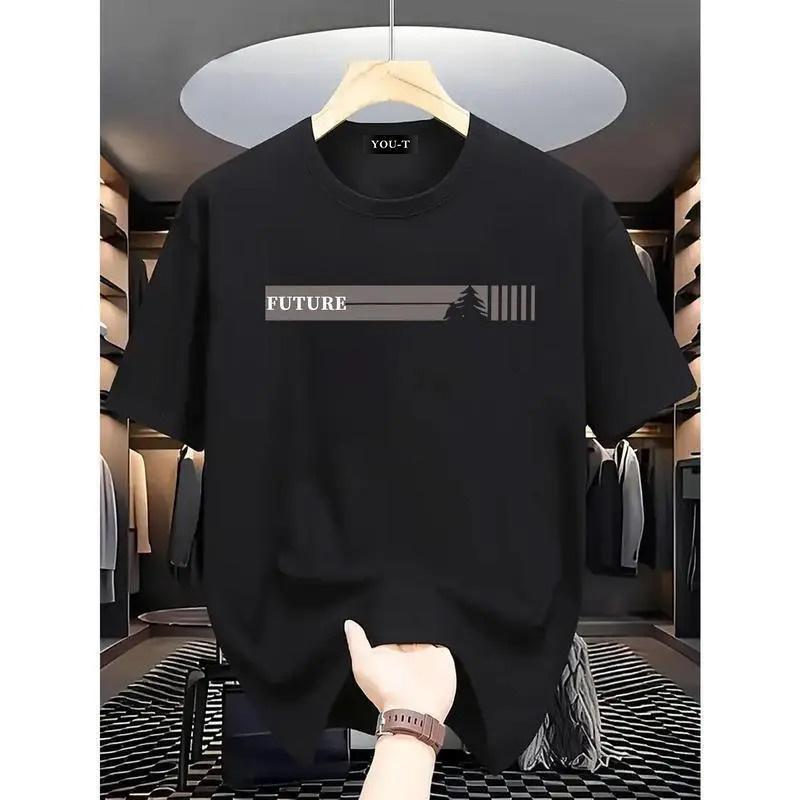 Sea.Tee [COD] เสื้อยืด oversize cotton100% เสื้อแฟชั่น คอกลม แขนสั้น พิมพ์ลาย 'FUTURE' สไตล์ลำลอง ใส่สบาย S-3XL
