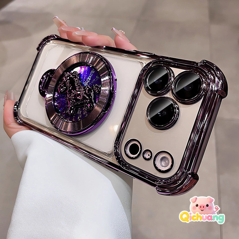 Spinning Pony Clear Case เข้ากันได้กับ Redmi K90 Pro Max K80 Pro Ultra K70E K70 K60E K60 Pro Ultra K