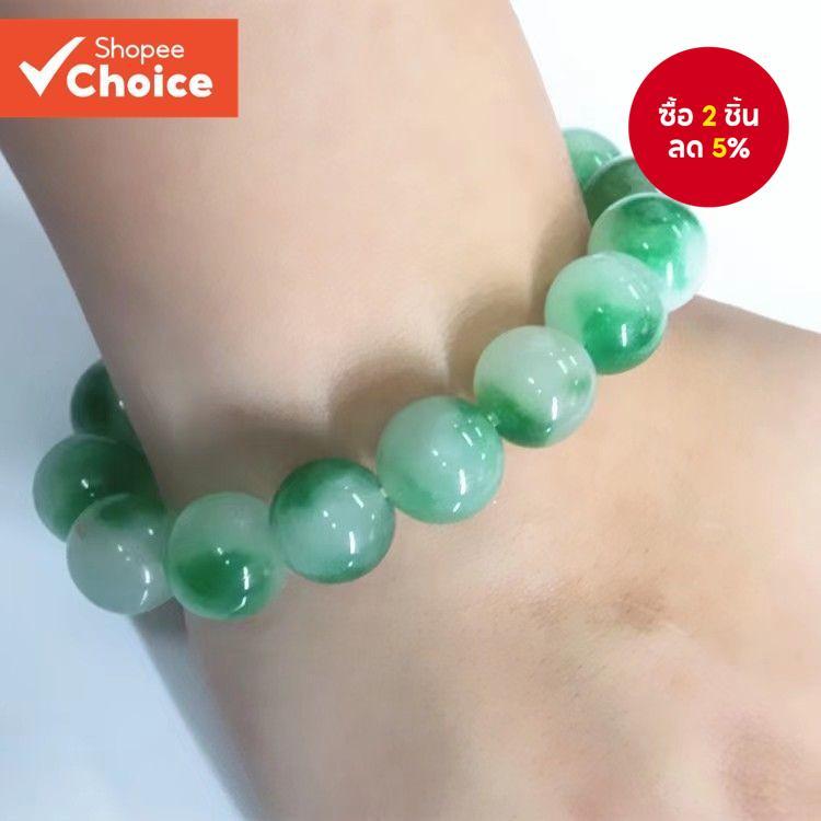 สร้อยข้อมือหยกหรูหราสําหรับผู้หญิงรัสเซียอัญมณีสีเขียวแม่ของขวัญเครื่องประดับหรูหรา
