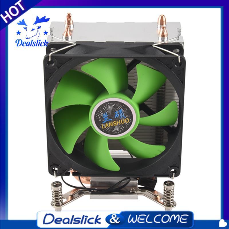 CPU Cooler 2 ท่อความร้อนพัดลมระบายความร้อนที่เงียบสงบเป็นพิเศษหม้อน้ํา CPU สําหรับ LGA 2011 X79 X99 