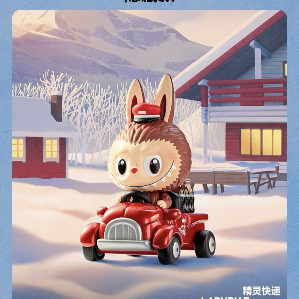 พร้อมสต็อก LABUBU/THE MONSTERS COCACOLA Coca-Cola Series รูป Mystery กล่องอินเทรนด์เล่น Healing รูปเ