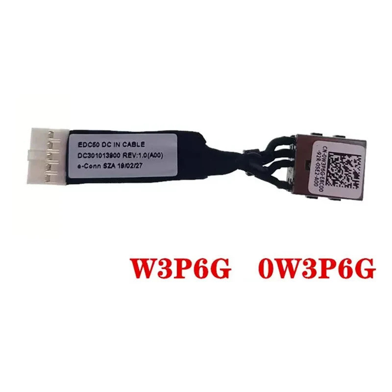 แล็ปท็อปใหม่ DC Power Jack สําหรับ Dell Latitude 5500 5501 5510 5511 Precision 3540 3541 3550 3551 0
