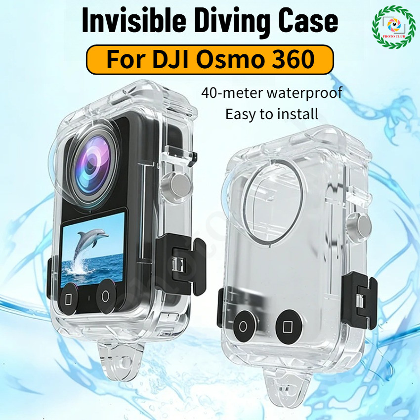 สําหรับ DJI Osmo 360 เคสดําน้ําที่มองไม่เห็น / เคสป้องกันดําน้ําใต้น้ําสําหรับเคสกันน้ํา DJI Osmo 36
