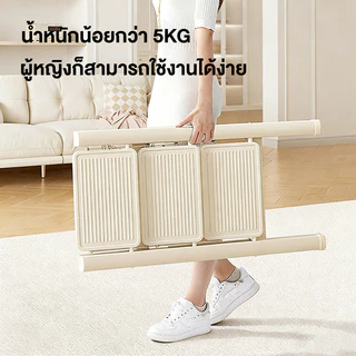 บันได บันไดพับได้ 3/4/5 ชั้น รับน้ำหนักได้ 500kg กันน้ำและกันสนิม สวยงามและใช้งานได้จริง วางของได้