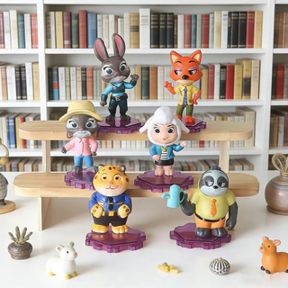 💥 จัดส่งจากประเทศไทย 💥6 ชิ้น/เซ็ต Zootopia 2 คอสเพลย์ Judy Hopps Nick Wilde อะนิเมะรูป COD Action Figure ตุ๊กตาของเล่นสําหรับของขวัญเด็กคอลเลกชันเครื่องประดับรถตกแต่งเค้กตกแต่ง