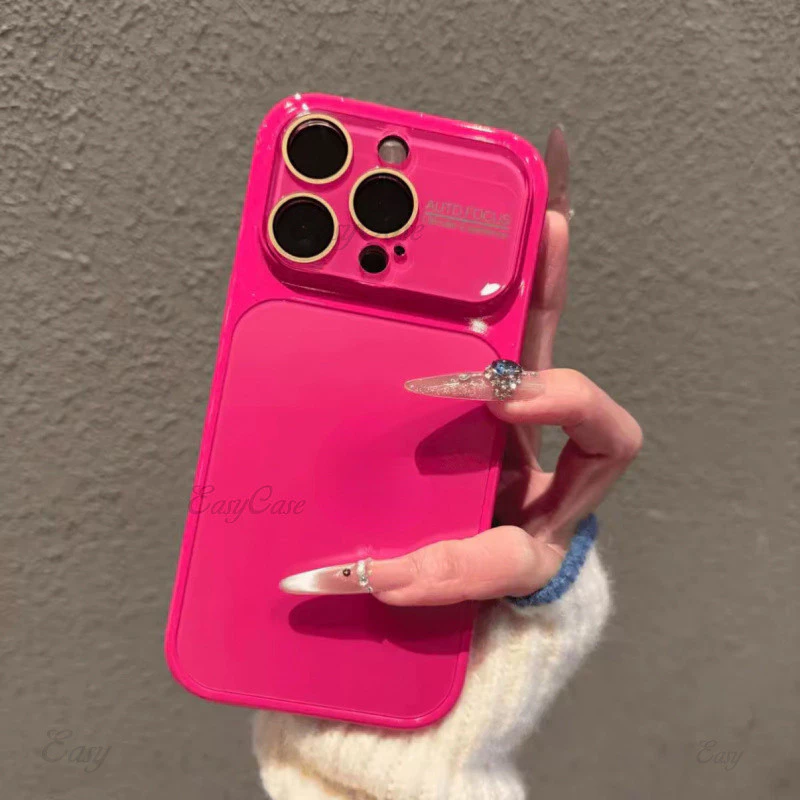 พร้อมโลโก้กระจกขนาดใหญ่ เอจี เคสโทรศัพท์ฝ้าสําหรับ ไอโฟน 17 16 15 14 13 มือโปร สูงสุด กันลื่นและป้องกันการตกกระแทกฝาหลัง