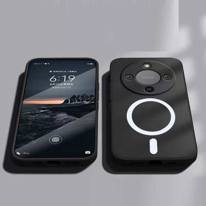 ปลอกสําหรับ Honor X9A X9B X9C X9D X9C สมาร์ทสีสัน Matte Cover สติกเกอร์แม่เหล็ก