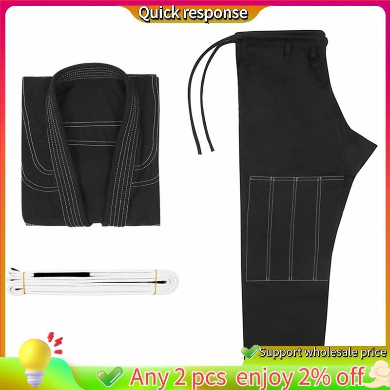 ในสต็อก-Jujitsu Uniform Indoor Outdoor Training Comfort สําหรับ Jiu- ผู้ชายและผู้หญิง 100 ซม.-110 ซม