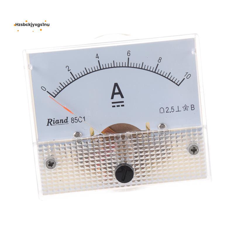 Hzsbckjyxgs1nu85C1 DC 0-10A สี่เหลี่ยมผืนผ้าแผงอะนาล็อกแอมมิเตอร์ Gauge