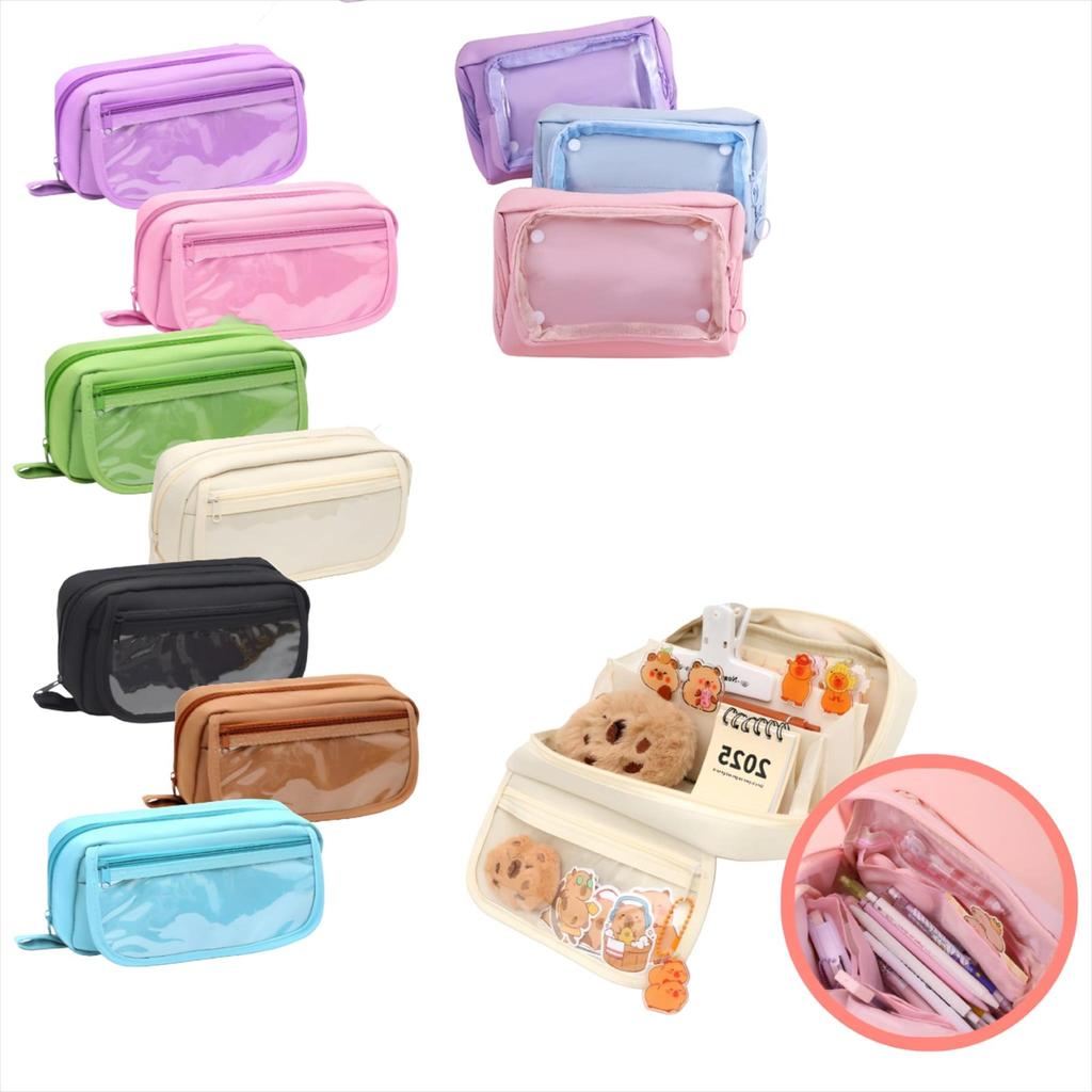 MW077 กล่องดินสอมัลติฟังก์ชั่นสําหรับเด็กนักเรียนยอดนิยมความจุขนาดใหญ่กล่องดินสอปากกาลูกลื่น Schooll