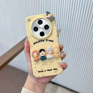สําหรับVivo V70 X300 X200 Pro X300 FEกรณีVivo X300FE X300 X200 ตุ๊กตาFigurineเคสโทรศัพท์สําหรับผู้หญิงกันกระแทกพร้อมขาตั้ง