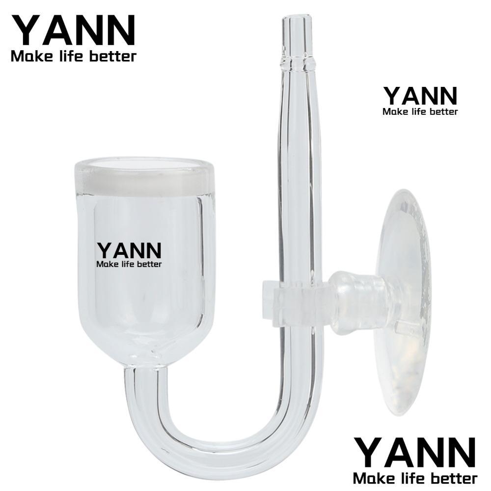 YAN CO2 ละลาย Diffuser, Diffuser Mini ขนาด Glass Aquarium CO2 Refiner, ทนทานแก้วสูงโปร่งใส CO2 Atomi