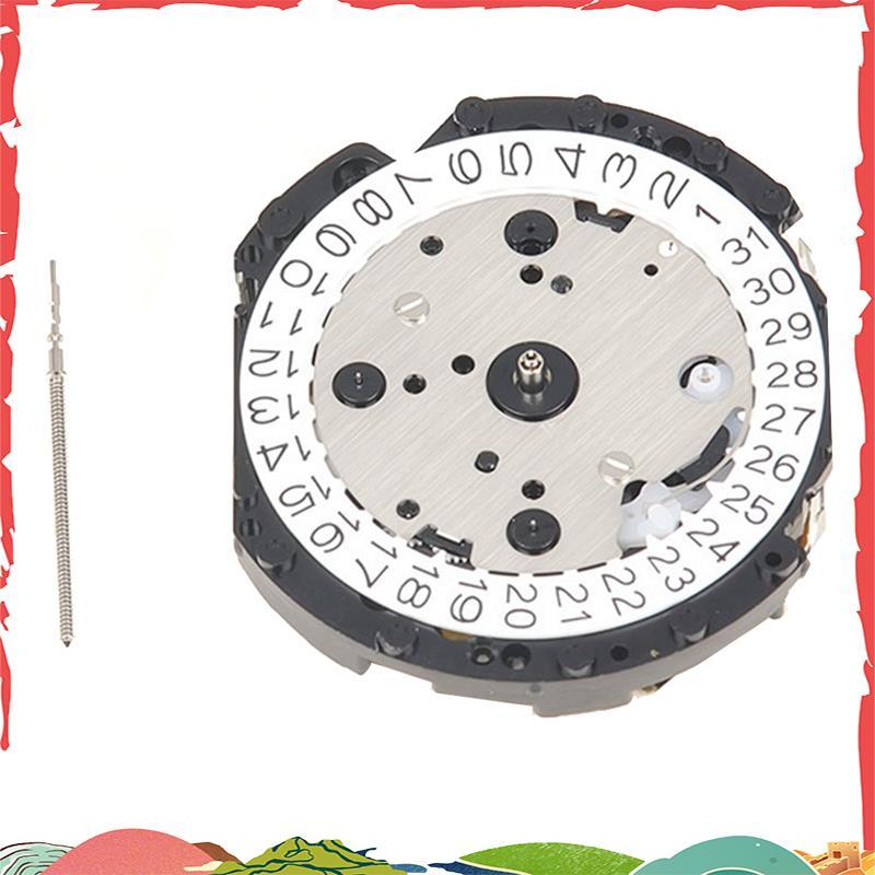 นาฬิกาการเคลื่อนไหวควอตซ์สําหรับ VD53 VD53C การเคลื่อนไหวซ่อมเครื่องมือ Crown At 3 อะไหล่ทดแทน green