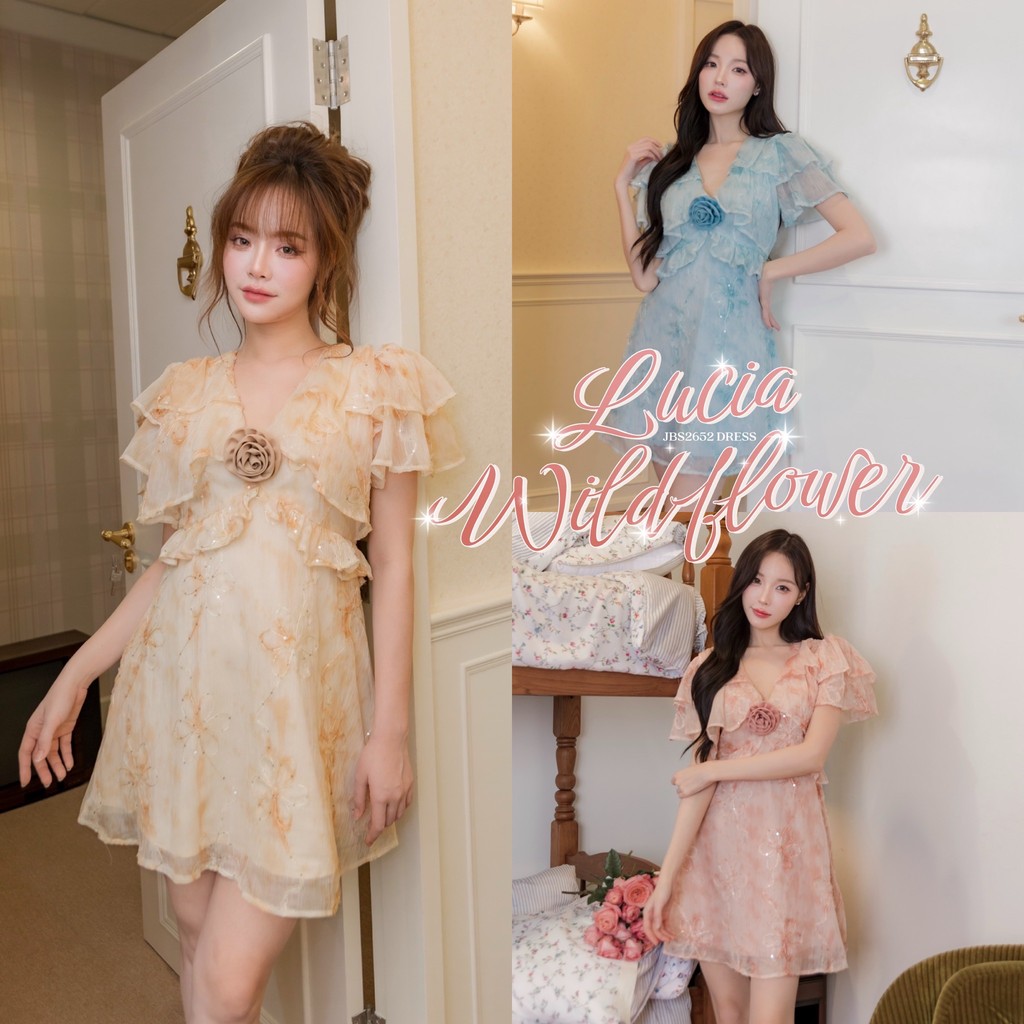 #JBS2652 Lucia Wildflower dress Joobs studio