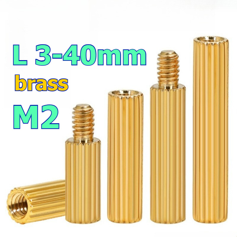 M2 double pass ทองแดงคอลัมน์รอบ knurled การตรวจสอบคอลัมน์สนับสนุนหัวเดียวทองแดงคอลัมน์กล้องรักษาความ