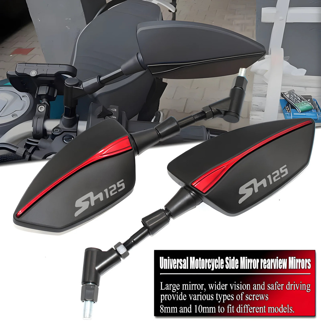 สําหรับ HONDA SH125 SH125i SH 125 150i รถจักรยานยนต์ Adjustabale กระจกมองหลังกระจกมองข้าง