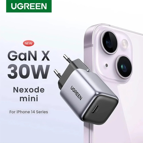UGREEN GAN 30W CHARGER + สาย C TO C BLUE