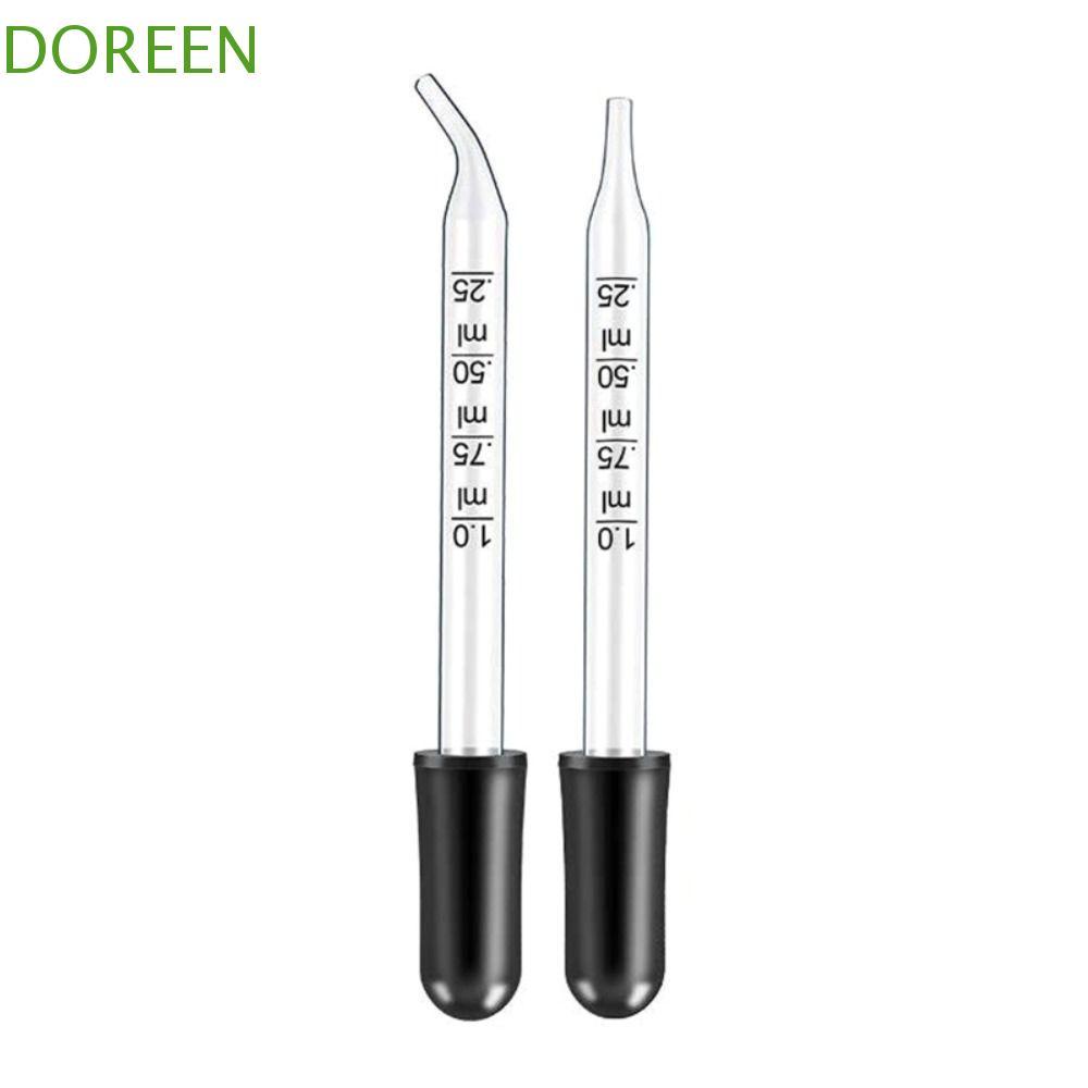DOREEN Scale Dropper สําหรับบ้านตรง/ข้อศอก 7 ชิ้นน้ํามันหอมระเหย Dropper ขวดน้ํามันหลอด Dropper Tran