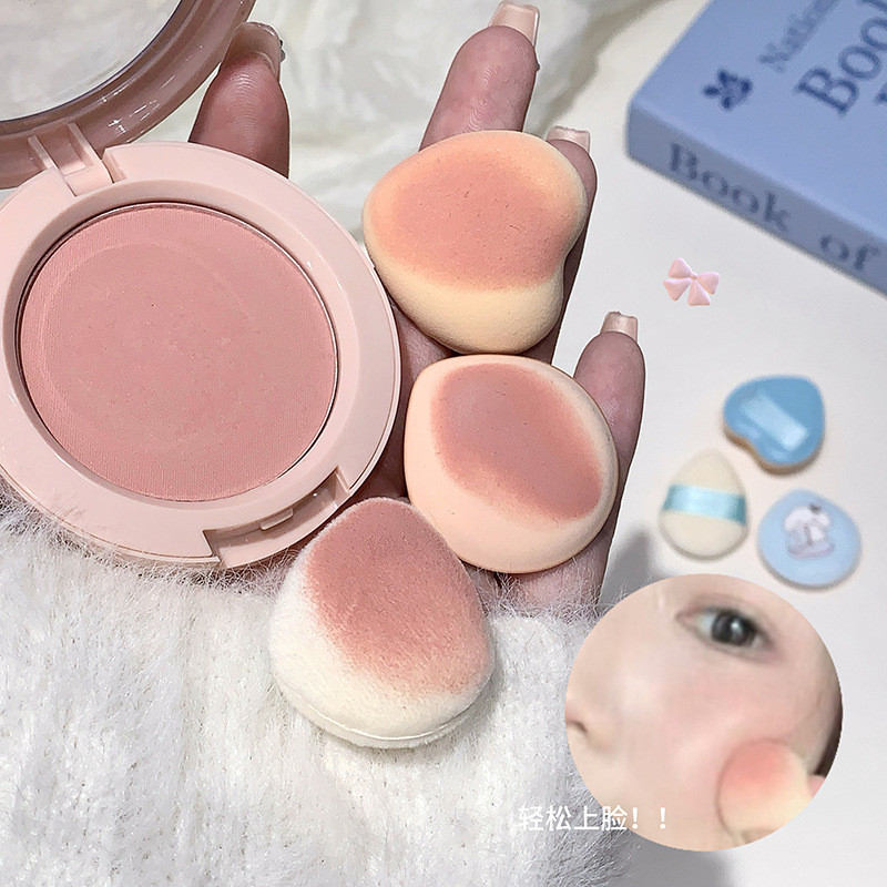 Gege bear Cute Fun Cloudy Puff Super Soft q-Bomb Not Easy to Eat Powder Beauty Egg Puff Wet Dry Make