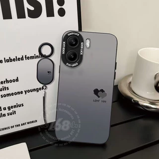 เคส OPPO A6X A6S A6t A6 เคส OPPO A6t Pro เคสไล่สีรูปหัวใจ กันกระแทก พร้อมที่ป้องกันเลนส์กล้อง หนังสายนำโทรศัพท์ ซิลิโคนด้านนุ่มกันลายนิ้วมือ สำหรับเด็กผู้ชาย เด็กผู้หญิง และนักเรียน