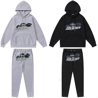 Trapstar Blue Grey Tiger Head Towel เสื ้ อกันหนาวมีฮู ้ ดปั…