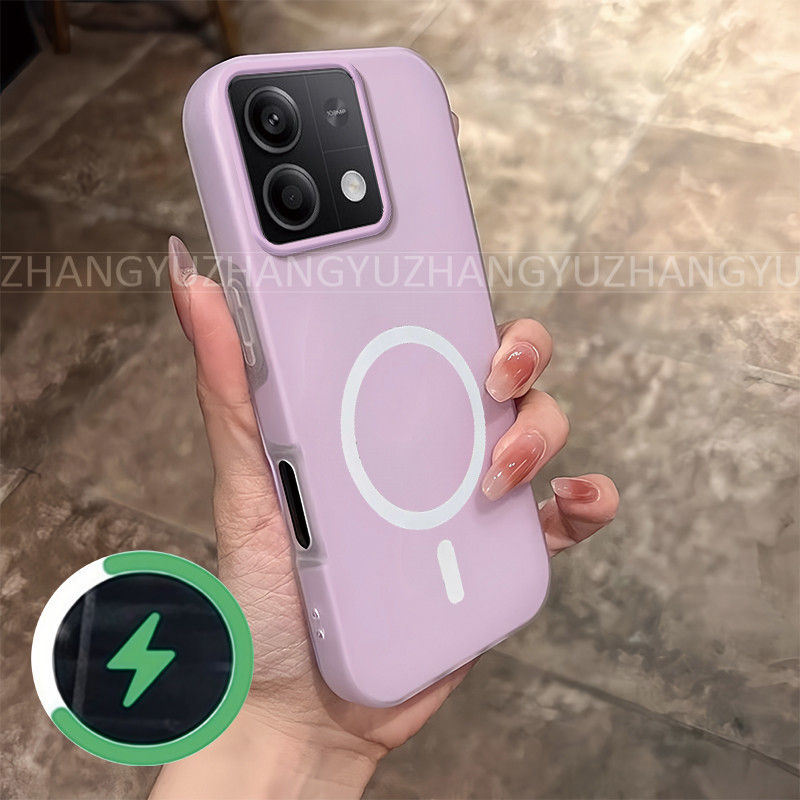 เหมาะสําหรับ Redmi Note 13 pro plus 4G 5Gเคสโทรศัพท์ใหม่กันกระแทกแม่เหล็กไร้สายชาร์จแหวนเคสโทรศัพท์GD02