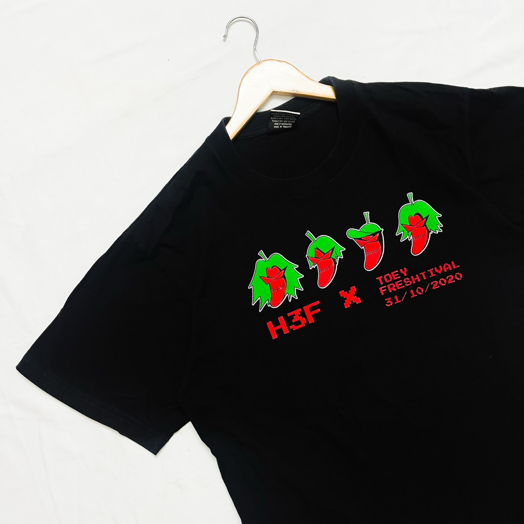 เสื้อยืด เสื้อ H3F x งานเต้ย🌶️ TOEY FRESHTIVAL ผ้าฝ้ายแท้ S-5XL