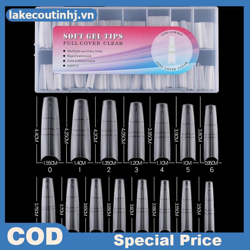 Lu 240 ชิ้นโลงศพ Stiletto Trapezium เจลเล็บเคล็ดลับเสริมเส้นนวัตกรรมกดบนเล็บ Multifun คลุมทั้งหมดเล็