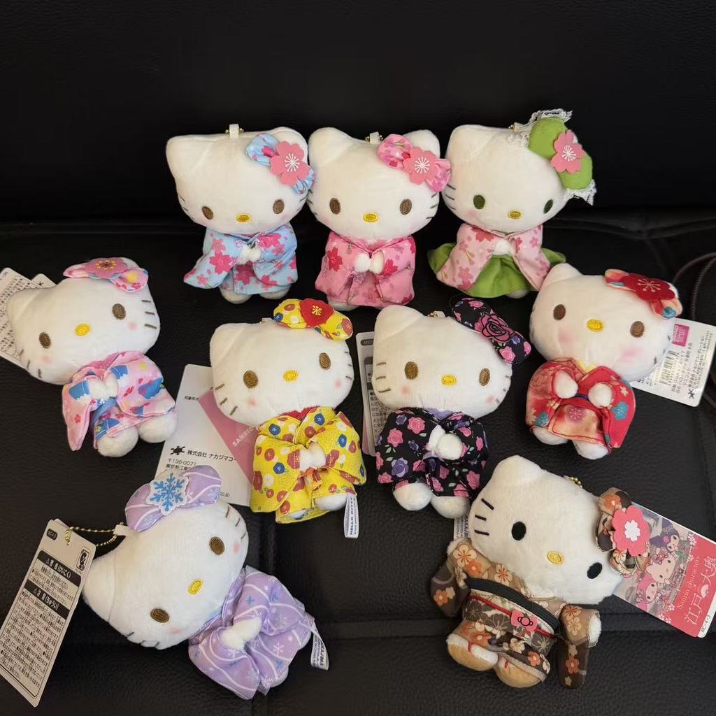 HelloKitty Kimono Series จี้น่ารักตุ๊กตาตุ๊กตาตุ๊กตา Hello Kitty kt กระเป๋าจี้พวงกุญแจ