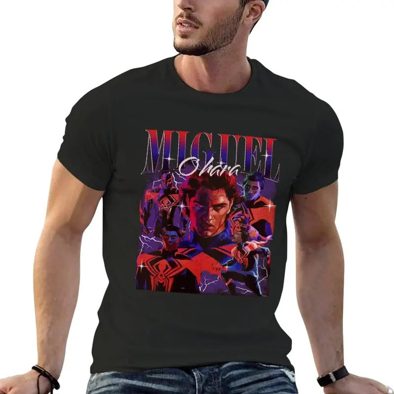 ใหม่ เสื้อยืดคลาสสิก Miguel O'Hara 2099 เสื้อผ้าวินเทจ เสื้อยืดกราฟิก เสื้อยืดขนาดใหญ่และสูงสำหรับผู