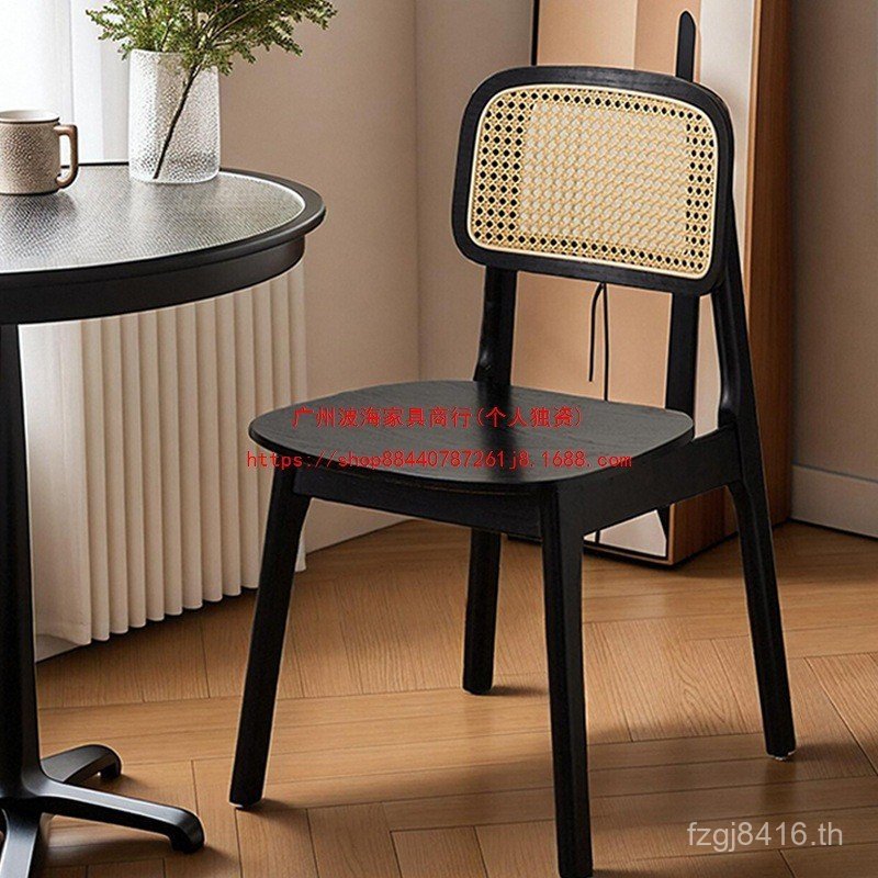 B & B Retro Leisure นมชา Shop Carman เก้าอี้ไม้เนื้อแข็ง Changdigar เก้าอี้รับประทานอาหาร Commercial