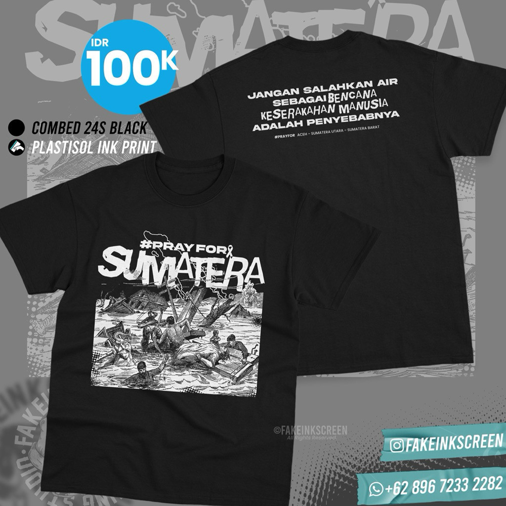 เสื้อยืด SUMATRA VICTIM BECANA SUUMATRA