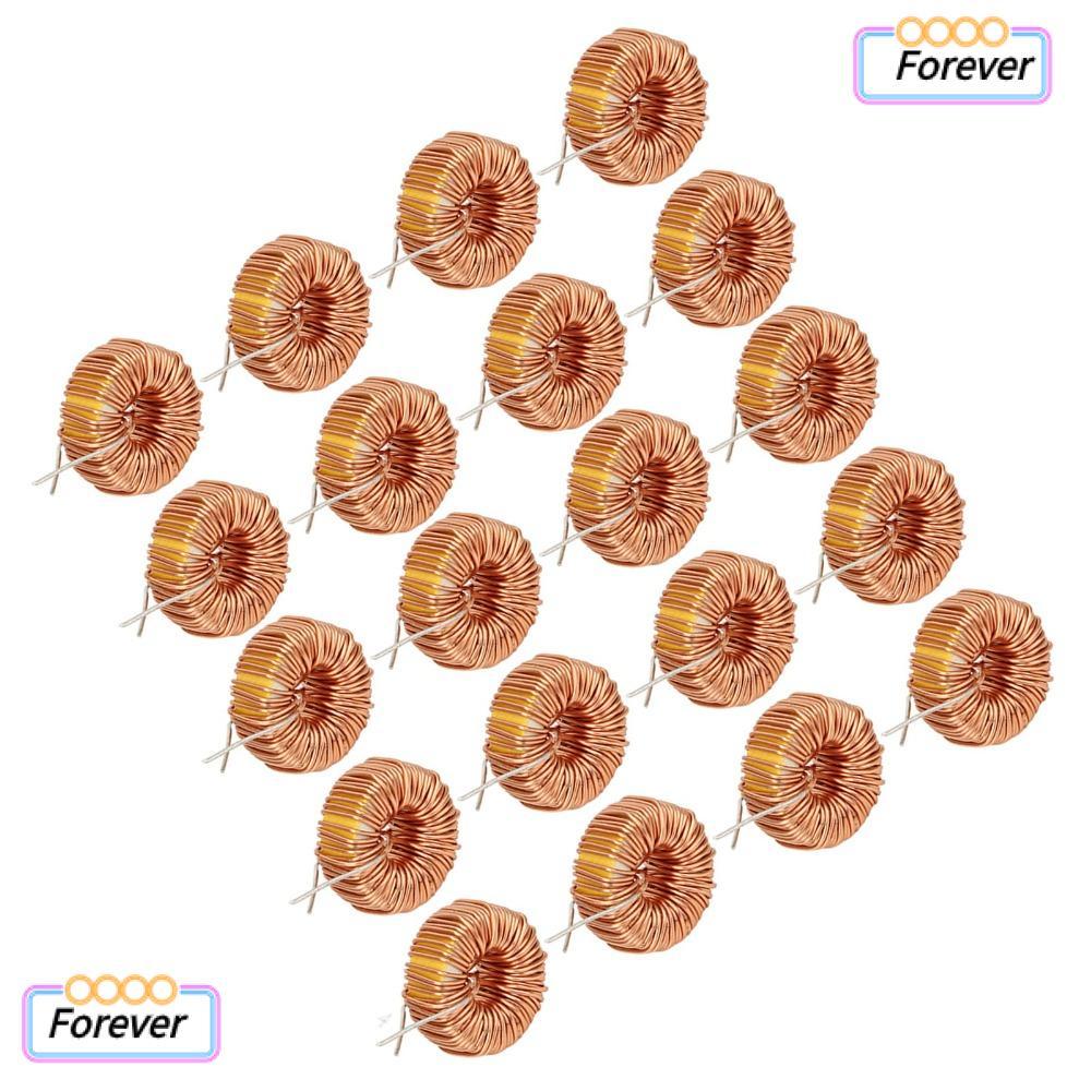 FOREVER 20PCS Toroid Inductor, 5026 330UH ตัวเหนี่ยวนําลวด, ปฏิบัติ 3A แนวตั้ง Toroid Toroidal Induc
