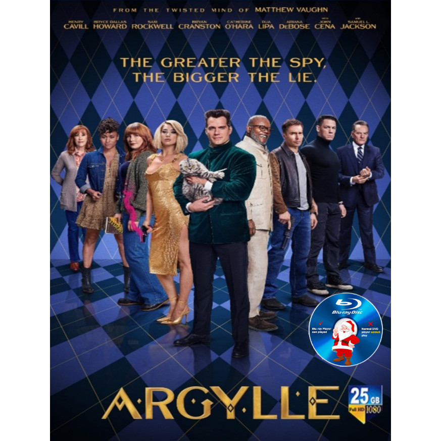 E-BLURAY Argylle 2024 แอ็คชั่น/มาเมด Henry Cavill Bryce Dallas Howard ENGLISH MOVIE