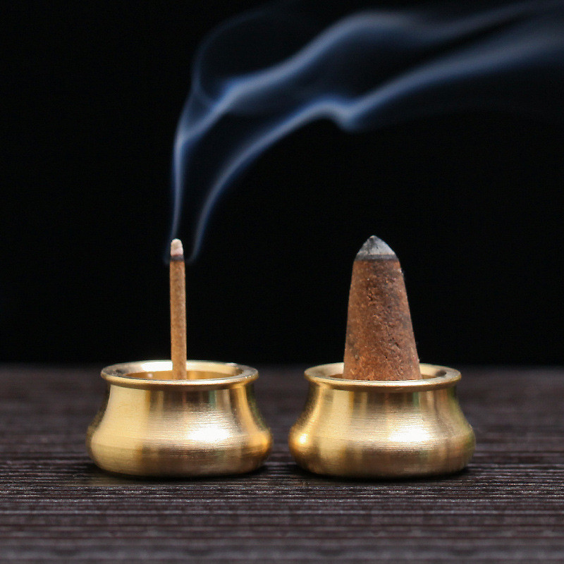 Spot Goods#RAJ Incense Copper Mini Dual-use Incense Burner Incense Holder Tower Incense Stand Agarwo