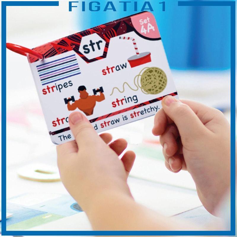 [figatia1] แฟลชการ์ด Phonics Sight Words การเรียนรู้คําศัพท์แฟลชการ์ดสําหรับเด็กอายุ 4-8 อนุบาล Pre-