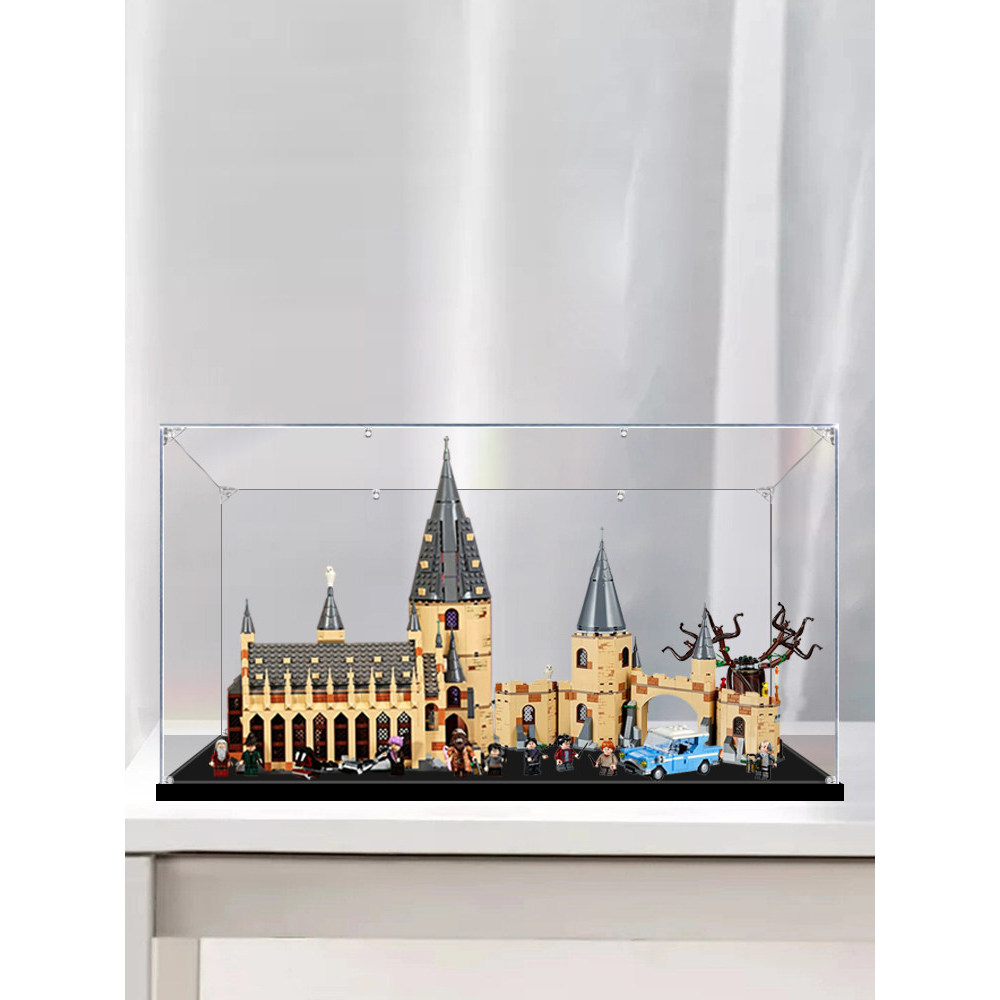 [กล่องแสดงโปร่งใส] กล่องแสดง Harry Potter Hogwarts City Gate และ Fighting Willow เหมาะสําหรับ Lego 7