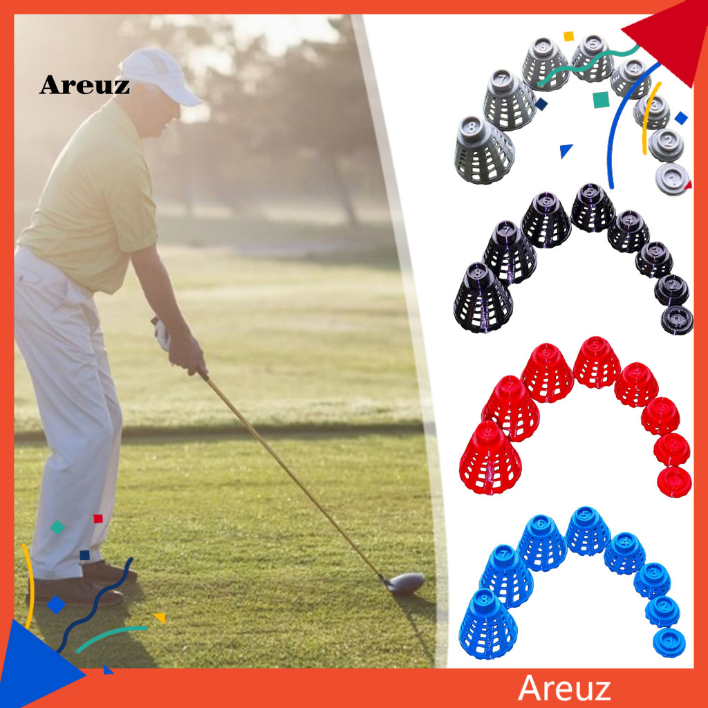 ARE ทนทาน Golf Tees Larger Cup Area Golf Tees 8 ชิ้นพลาสติก Golf Tees สําหรับจําลองฝึก – ทนทานในร่มก