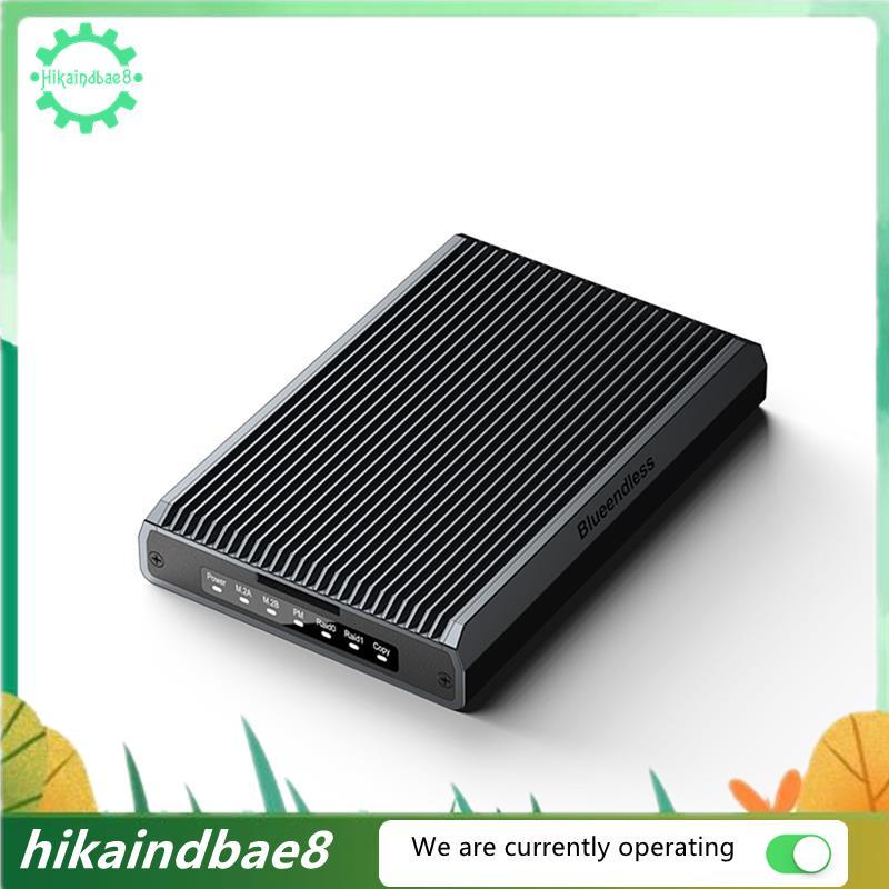 [hIkaai] 2 Bay M.2 NVMe SSD Enclosure Dual-Bay ภายนอกสําหรับ M.2 NVMe & SSDs สูงสุด 16TB