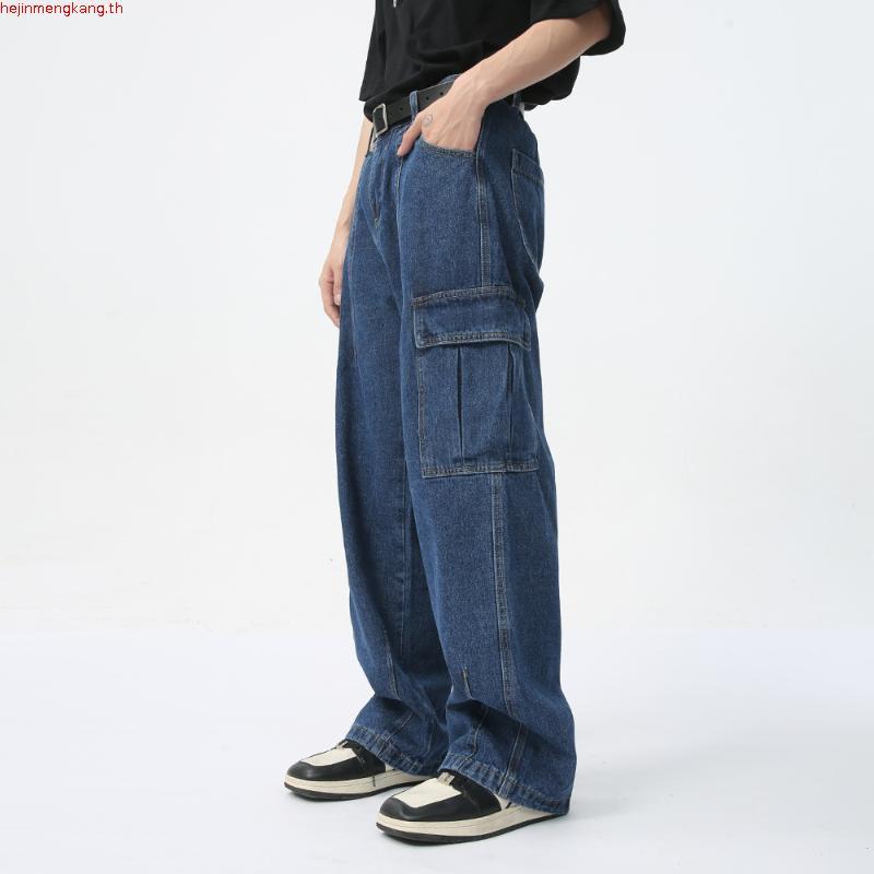 BARON Retro Workwear Jeans กางเกงยีนส์ทรงคาร์โก้สไตล์อเมริกันย้อนยุค