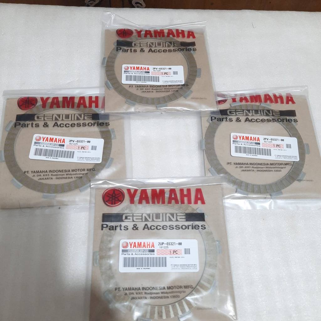 ORIGINAL YAMAHA VIXION NVA XABRE CLUTCH PLATE 2PV E6321 00(3PCS) + 2UP E6321 00(1PCS) KM4