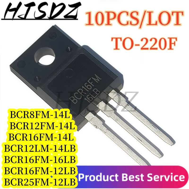 5PCS BCR12LM-14LB BCR12FM-14L BCR8FM-14L BCR25FM-12LB BCR16LM-12LB BCR16FM-16LB BCR16FM-14L TO-220F 