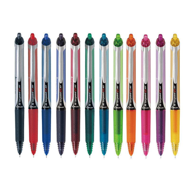 PILOT PILOT PILOT PILOT ปากกาโรลเลอร์บอล BXRT-V5 ปากกาเจลแบบกดปากกาลายเซ็นสี/shu