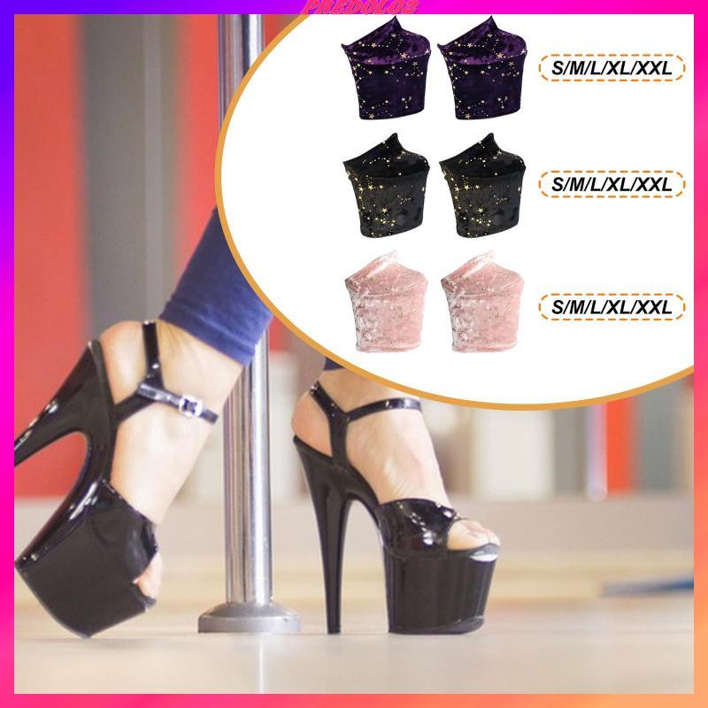 [Predolo2] 2 ชิ้น Pole Dance รองเท้า Protectors Grip Sleeves ติดตั้งง่าย Anti Slip Anti