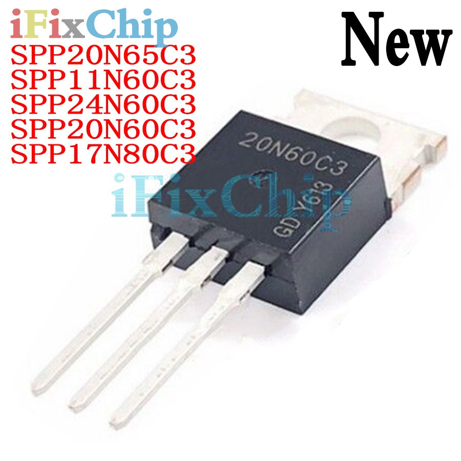 5pcs SPP20N60C3 20N60C3 SPP20N60 SPP17N80C3 17N80C3 SPP24N60C3 24N60C3 Sp11n60c3 Sp11n60c3 20C65C3 2