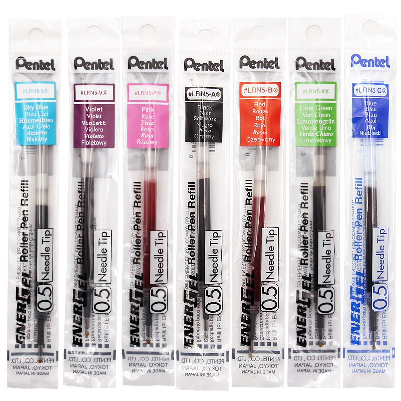 ญี่ปุ่น Paton ปากกาเจลเติม 0.5 มม.สีน้ําปากกาเติม LRN5 สีดําน้ําปากกาเติม Paton BLN75 เติม
