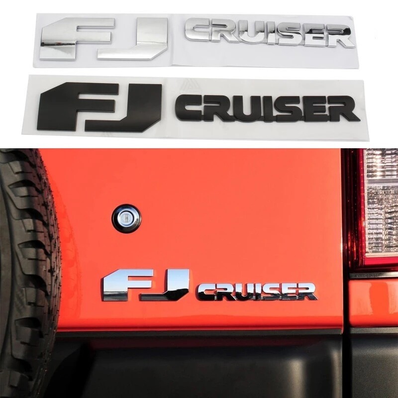 สติกเกอร์ท้ายรถสําหรับ Toyota FJ Cruiser โลโก้ Land Cruiser Corolla Camry Supra Caldina Rav4 Hilux CHR Highlander Badge ตกแต่ง