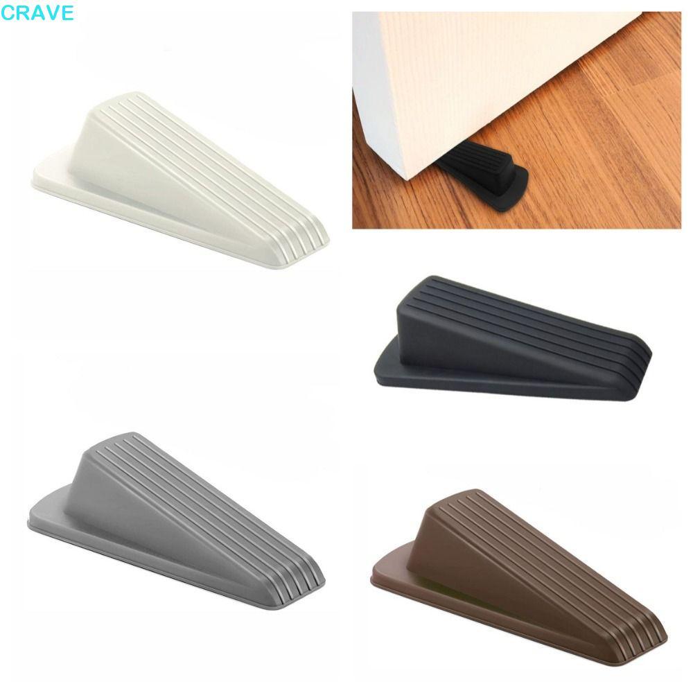 CRAVE ที่กั้นประตู, ที่กั้นประตูซิลิโคน, บัฟเฟอร์ป้องกันการลื่นไถลความปลอดภัยวางซ้อนกันได้ประตูด้านหลัง Retainer Home Office