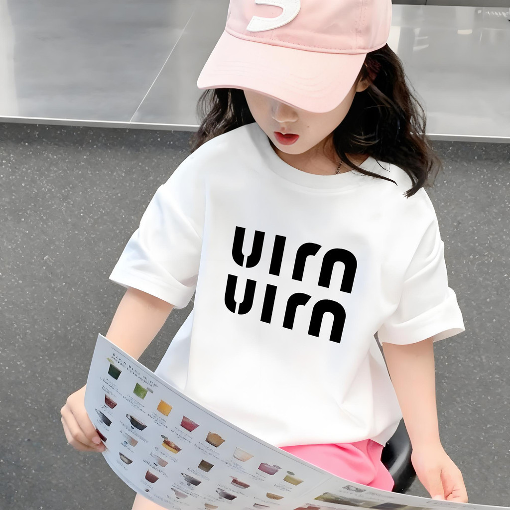TeeZoo Kids ของเด็ก เสื้อเด็ก เสื้อคอกลม สบายและนุ่ม คุณภาพดี unisex พิมพ์ลาย 'UIM' สบายและนุ่ม อายุ