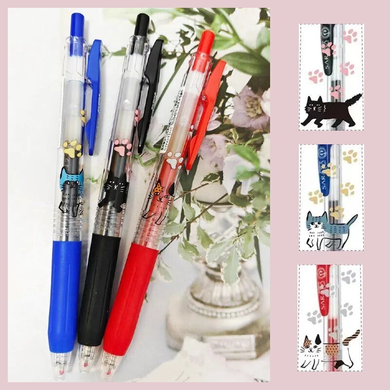 [ข้อเสนอพิเศษ] ปากกาเจล ZEBRA ZEBRA Cute Cat Limited 0.5 มม./JJ15 สีแดงสีน้ําเงินสีดําปากกาสัตว์